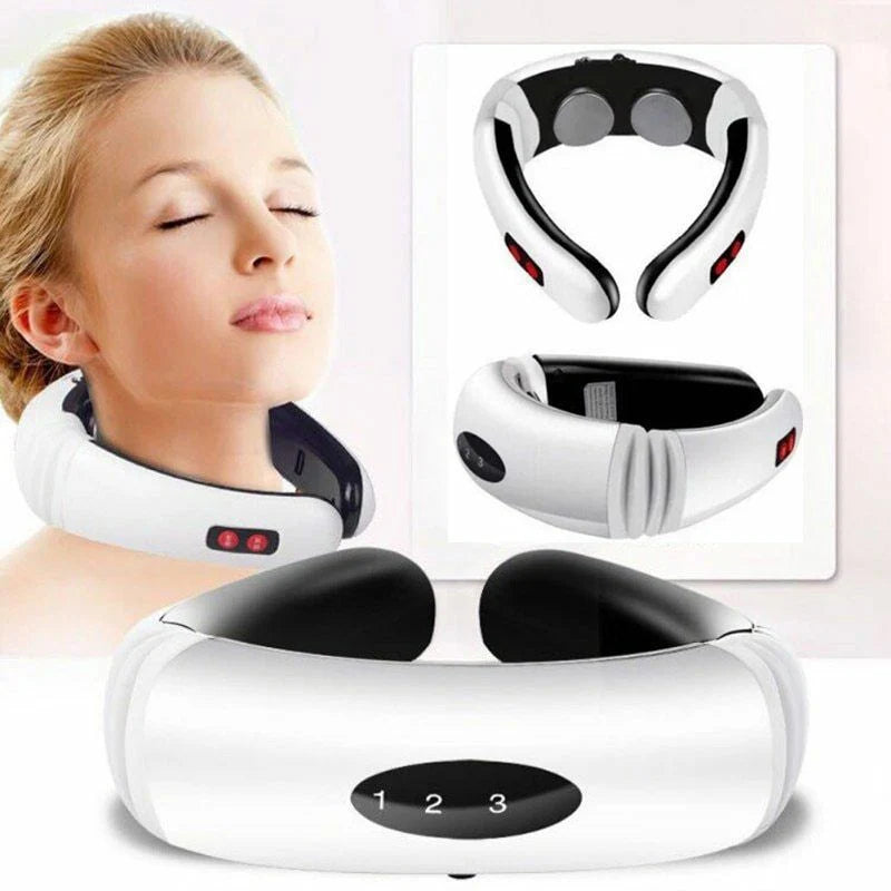 Electric Neck Massager with Soothing Heat – Wearable Neck Relaxation Device